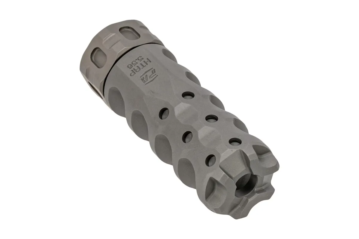 Precision Armament Hypertap® Slim 5.56 Muzzle Brake - 1/2x28 - Stainless - Muzzle Device for AR-15 - view 1