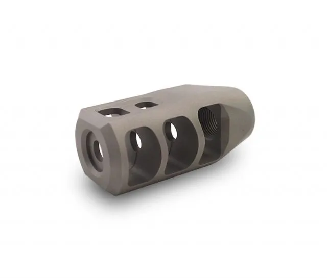 Precision Armament M11-Spr Muzzle Brake 22 Caliber 1/2-28 Ss Black - Muzzle Device for AR-15 - view 1