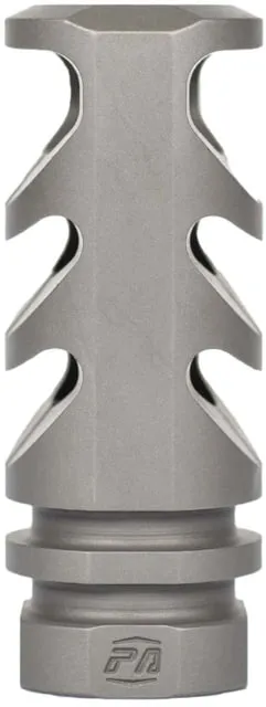 Precision Armament M4-72 Severe-Duty Compensator 7.62mm/.308Cal Matte Stainless - Muzzle Device for AR-15, vista 1