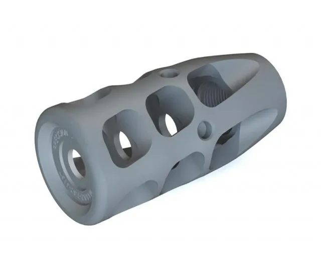 Precision Armament M41 Severe-Duty Muzzle Brake 7.62mm/.308Cal Matte Stainless - Muzzle Device for AR-15 - view 1