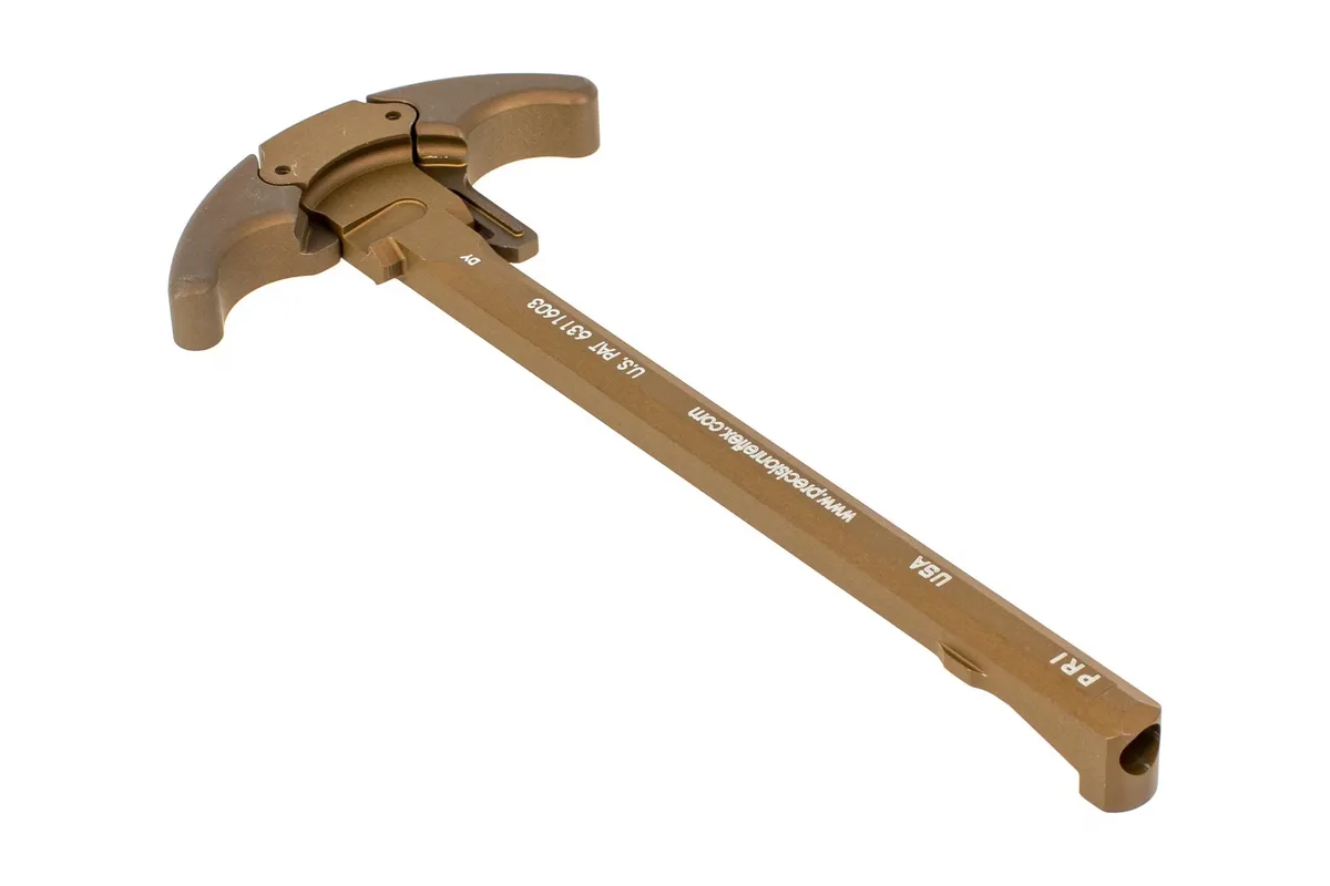 Precision Reflex Pri Ambidextrous Gas Buster Charging Handle - Oversize Latch - Fde - Charging Handle for AR-15 - view 1