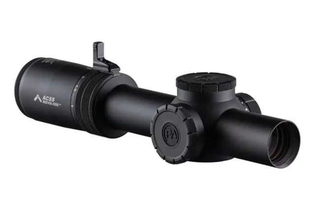 Primary Arms Compact PLx 1-8x24mm Tube Rifle Scope Second Focal Plane ACSS Nova-5.56 Reticle Black - Rifle Scope, vista 1