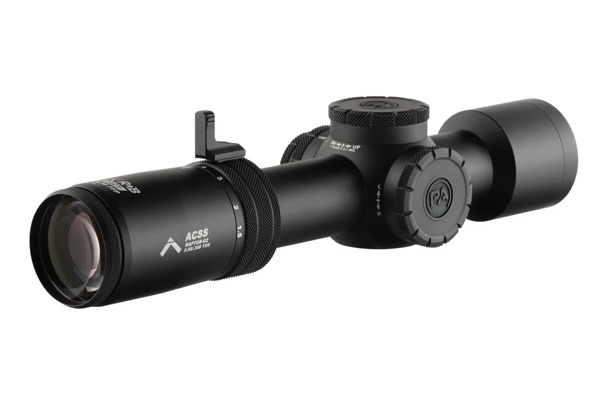 Primary Arms Compact PLxC 1.5-12X36mm FFP RDB Rifle Scope - Illuminated ACSS Raptor Yard 5.56 / .308 Reticle - Gen II - Rifle Scope - view 2