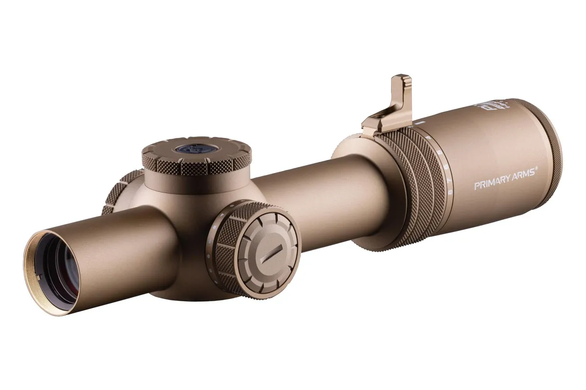 Primary Arms Compact PLxC 1-8x24 FFP RDB Rifle Scope - ACSS Raptor 5.56/.308 Yard G2 Reticle - FDE - Rifle Scope - view 3