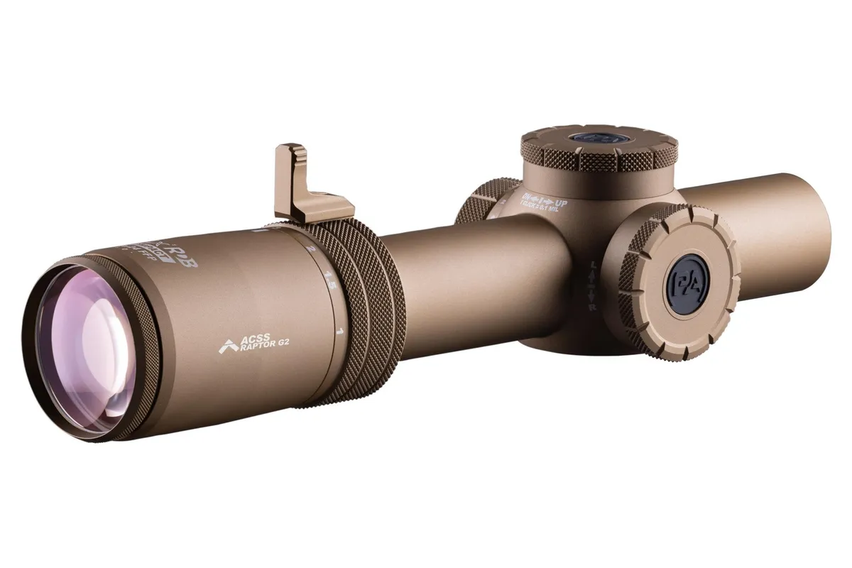 Primary Arms Compact PLxC 1-8x24 FFP RDB Rifle Scope - ACSS Raptor 5.56/.308 Yard G2 Reticle - FDE - Rifle Scope - view 4
