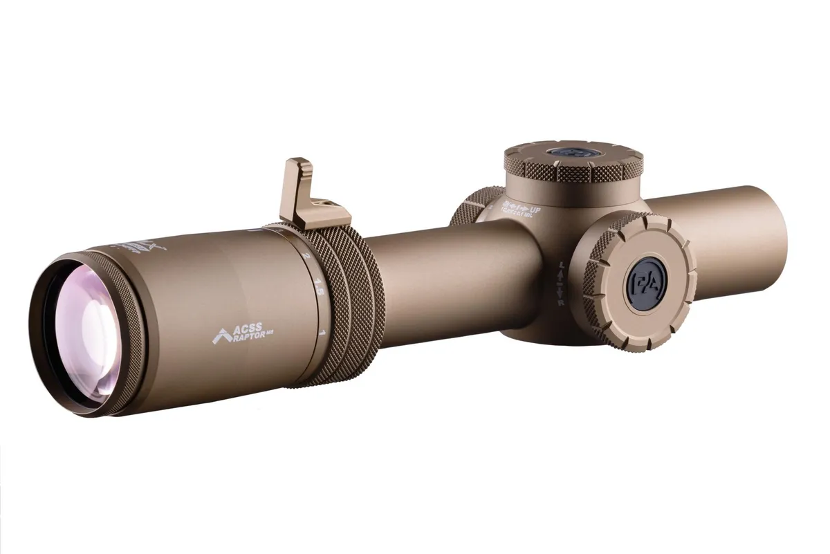 Primary Arms Compact PLxC 1-8x24 FFP Rifle Scope - Illuminated ACSS Raptor M8 Yard 5.56 / .308 Reticle - Flat Dark Earth - Rifle Scope - view 5