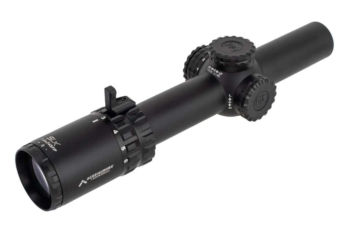 Primary Arms SLx 1-6x24 SFP Rifle Scope Gen IV - Illuminated ACSS Aurora 7.62x39/.300 BLK Yard Reticle - Rifle Scope, vista 2