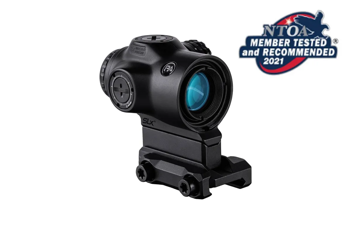 Primary Arms SLx 1x Micro Prism Scope Illuminated Red ACSS Cyclops Gen II Reticle Matte Black - Rifle Scope, vista 1