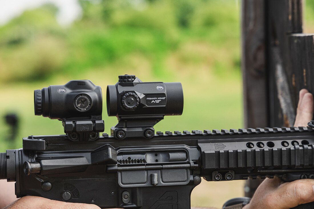 Primary Arms SLx 3X Micro Magnifier w/ ACSS Pegasus Ranging Reticle - Magnifier - view 1