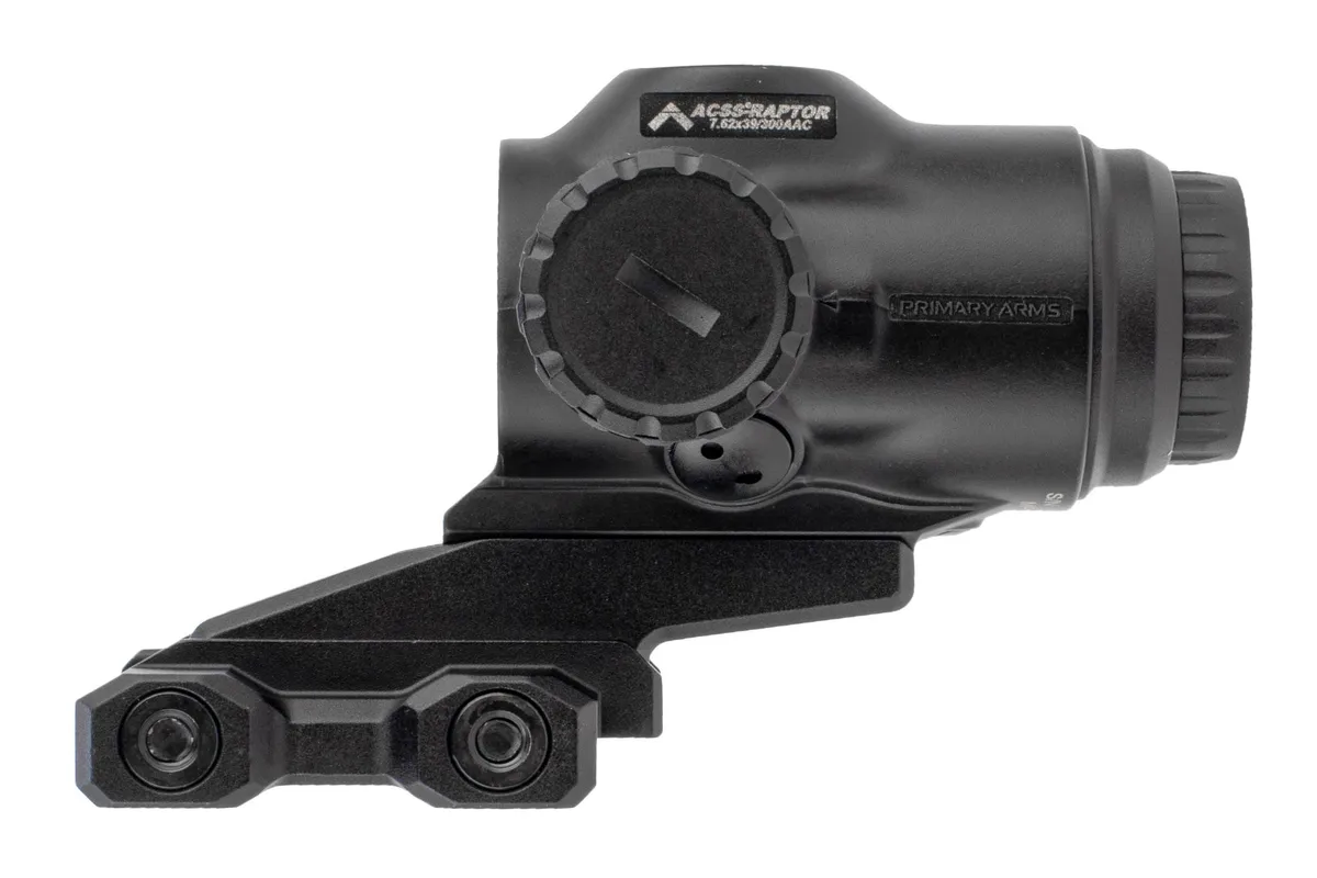 Primary Arms SLx 3x Micro Prism Scope Illuminated Green ACSS Raptor 7.62/300 Blackout Yard Reticle Matte - Rifle Scope, vista 4