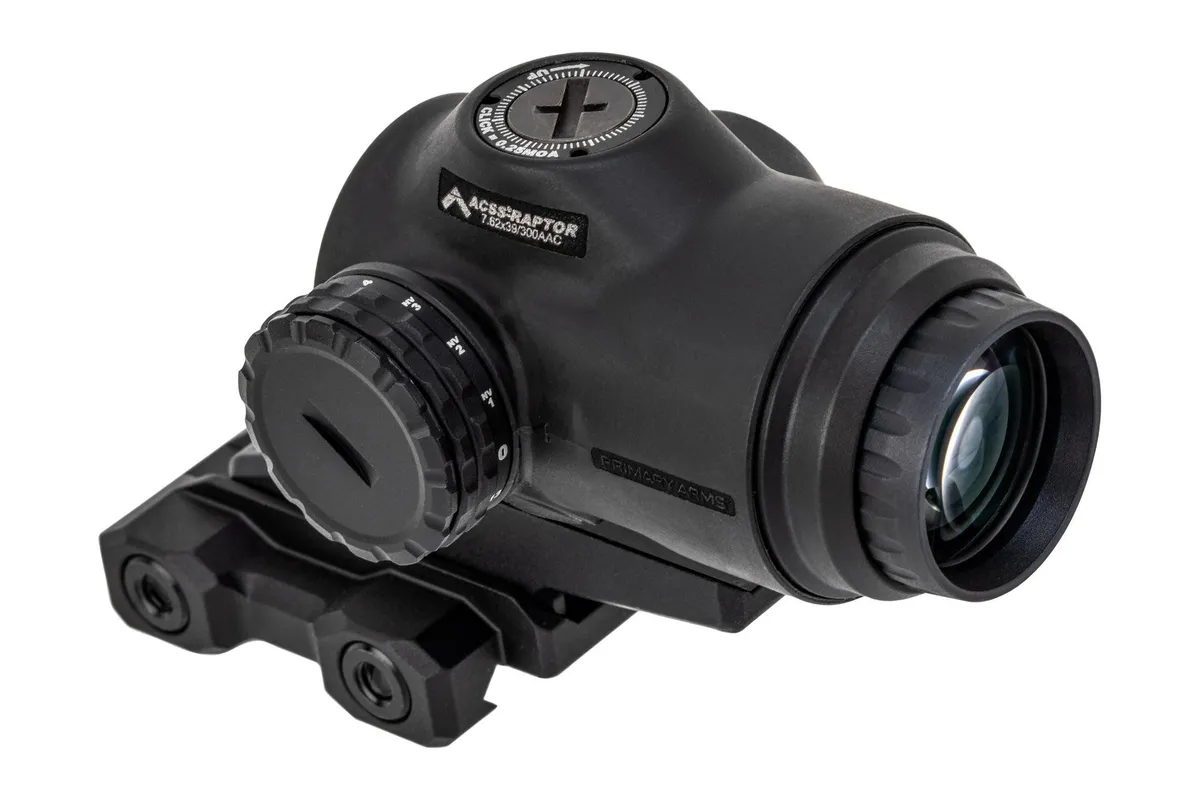 Primary Arms SLx 3x Micro Prism Scope Illuminated Red ACSS Raptor 7.62/300 Blackout Yard Reticle Matte - Rifle Scope - view 2