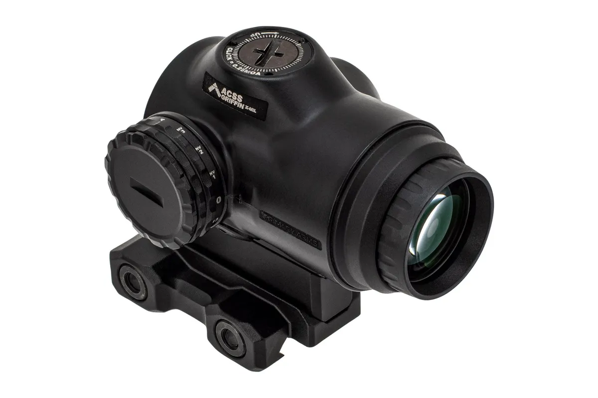 Primary Arms SLx 3x Micro Prism Scope Red ACSS Griffin X MIL Reticle Matte Black - Rifle Scope, vista 2