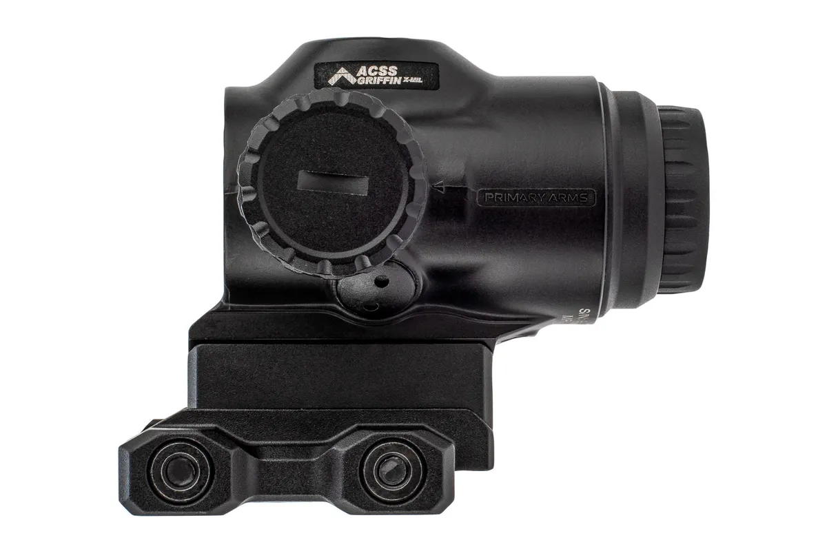 Primary Arms SLx 3x Micro Prism Scope Red ACSS Griffin X MIL Reticle Matte Black - Rifle Scope, vista 3
