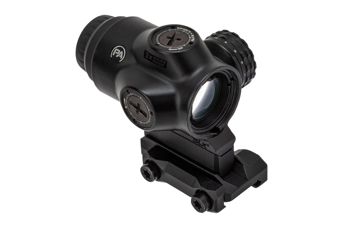Primary Arms SLx 3x Micro Prism Scope Red ACSS Griffin X MIL Reticle Matte Black - Rifle Scope, vista 1