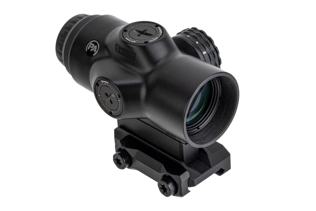 Primary Arms SLx 5x Micro Prism Scope Red ACSS Aurora 5.56/ .308 Reticle Matte Black - Rifle Scope, vista 1