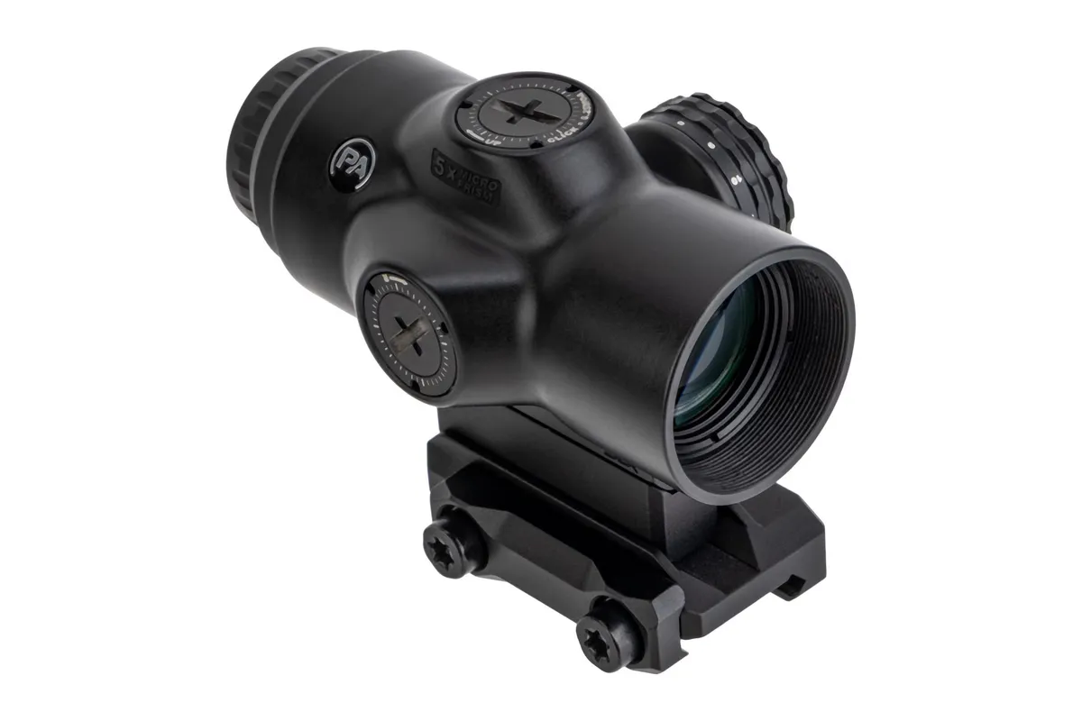 Primary Arms SLx 5x Micro Prism Scope Red ACSS Aurora MIL Reticle Matte Black - Rifle Scope, vista 1