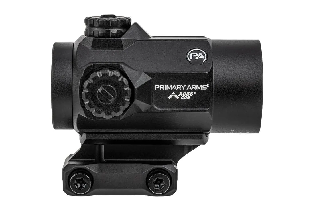 Primary Arms SLx Rotary Knob 25mm Microdot Gen II with AutoLive - ACSS-CQB Red Dot Reticle - Optic - view 1