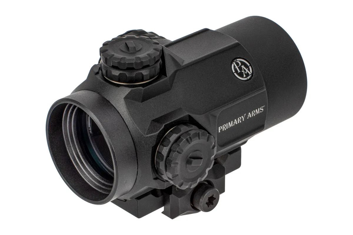 Primary Arms SLx Rotary Knob 25mm Microdot with 2 MOA Red Dot Reticle - Optic, vista 2