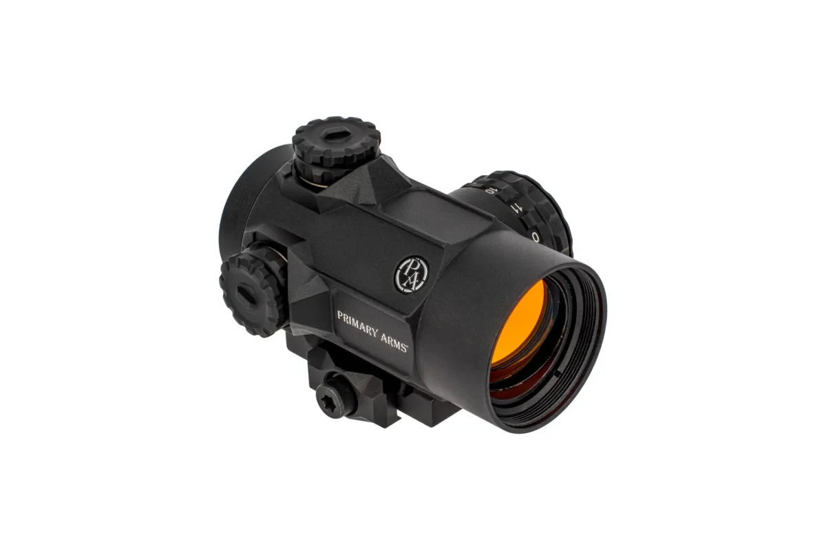 Primary Arms SLx Rotary Knob 25mm Microdot with 2 MOA Red Dot Reticle - Optic, vista 4