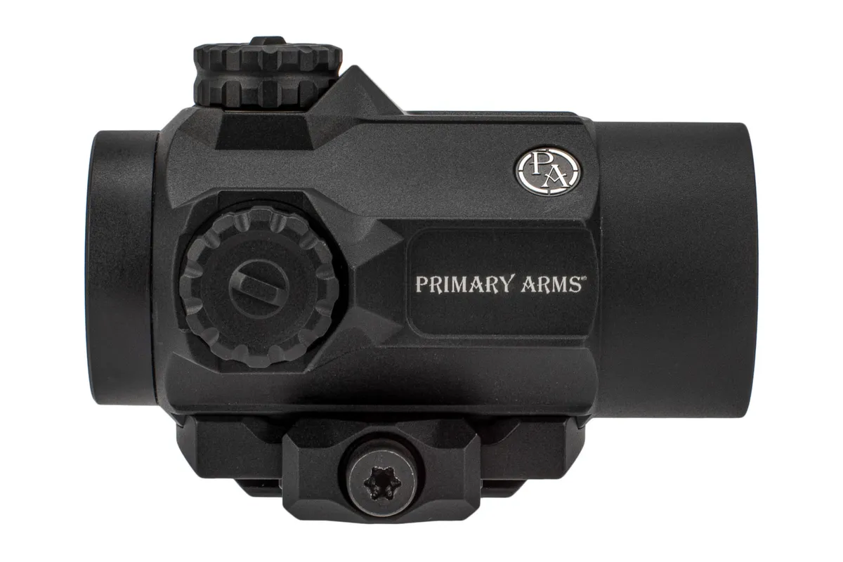 Primary Arms SLx Rotary Knob 25mm Microdot with 2 MOA Red Dot Reticle - Optic, vista 5