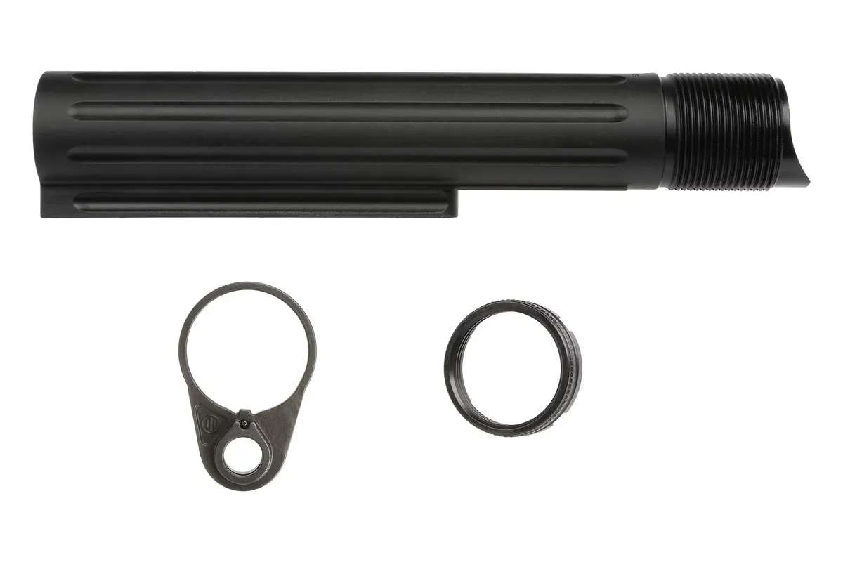 Primary Weapon Systems Primary Weapons Enhanced Gen 2 Buffer Tube Ratchet Lock Nut End Plate - Buffer Tube Assembly for AR-15 - view 1