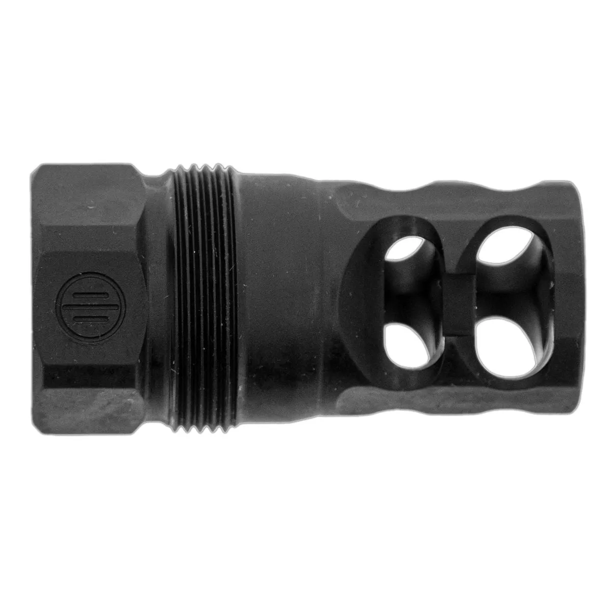 Primary Weapons Systems FRC 2-Port Tapered Compensator 1/2-28, Black - Muzzle Device for AR-15, vista 1