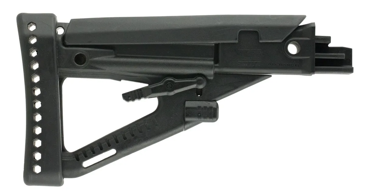 ProMag Archangel OPFOR Polymer 4-Position Adjustable Buttstock, Black - AA123 - Stock & Brace for AR-15, vista 1