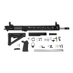 Palmetto State Armory PSA 18" Rifle-Length .223 Wylde 1/7 Stainless Steel 15" Lightweight M-lok MOE EPT Rifle Kit w/MBUS Sight Set - 5165450249 - Upper Receiver for AR-15, vista 1