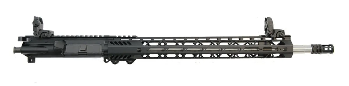 Palmetto State Armory PSA 18" Rifle Length .223 Wylde 1/7 Stainless Steel 15" Lightweight M-lok Upper With BCG, CH, & MBUS Sight Set - 516446673 - Upper Receiver for AR-15 - view 1