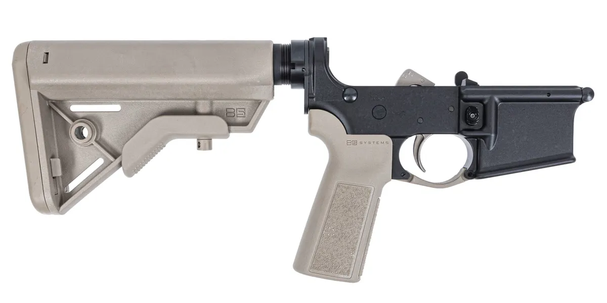 Palmetto State Armory PSA AR15 Complete Lower B5 EPT Bravo Stock, FDE - Lower Receiver for AR-15 - view 1