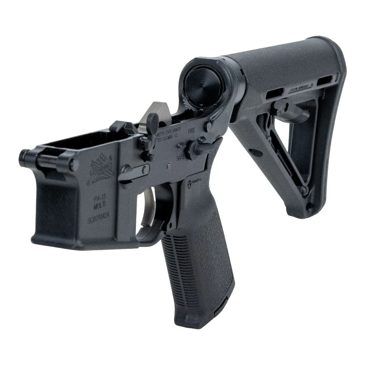 Palmetto State Armory PSA AR15 Complete MFT Minimalist SSA-E Lower, Black - Lower Receiver for AR-15, vista 3