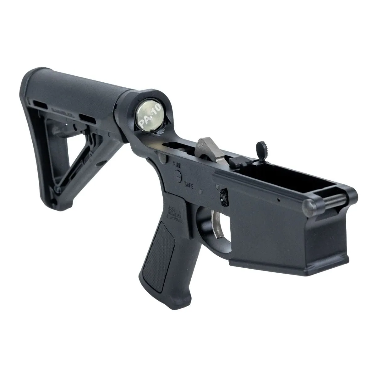 Palmetto State Armory PSA Gen3 PA10 Forged Complete MOE EPT SBA4 .308 Lower With Over Molded Grip - Lower Receiver for AR-15, vista 3