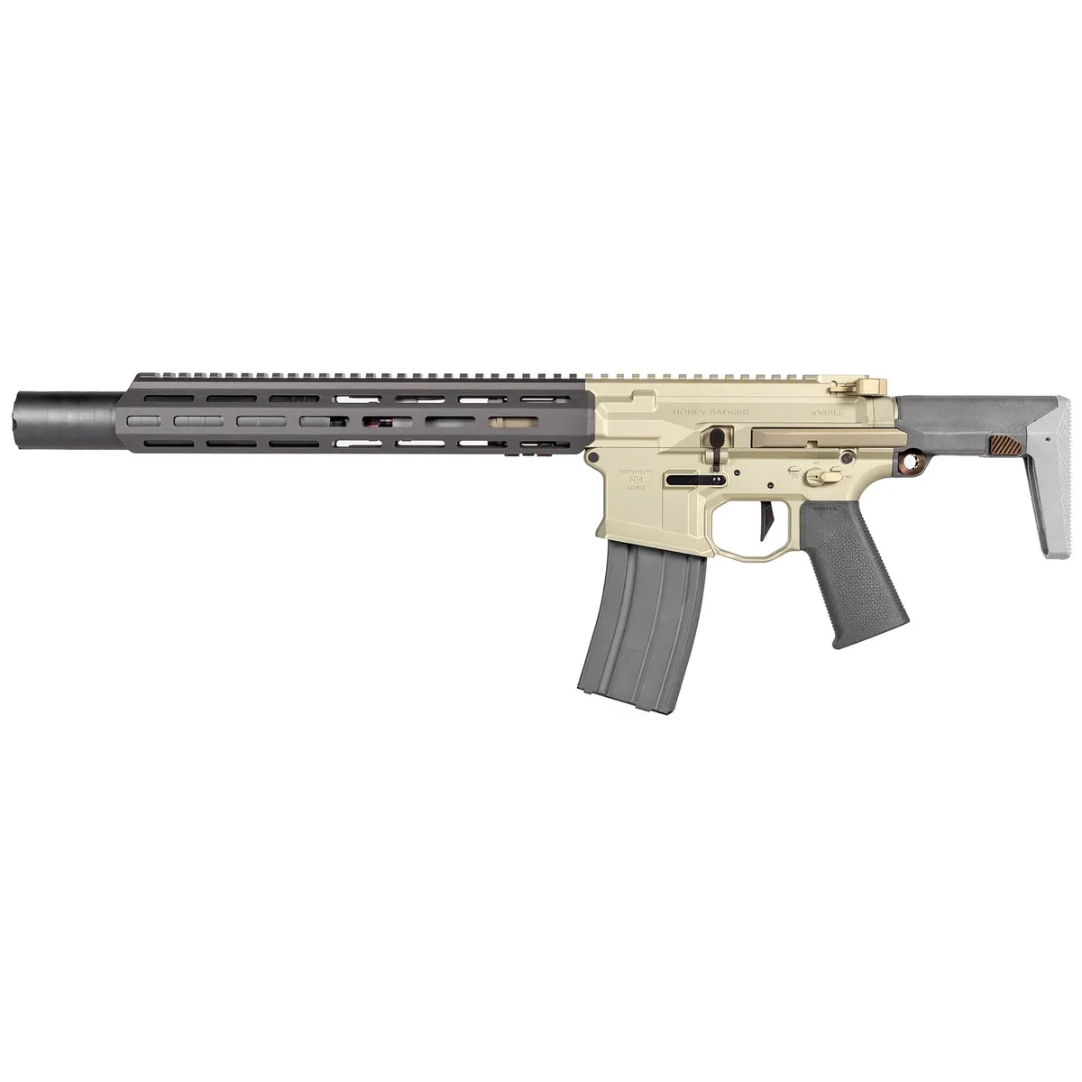 Q Honey Badger .300 Blackout SBR w/ Honey Badger Suppressor - 7" - Suppressor - view 1