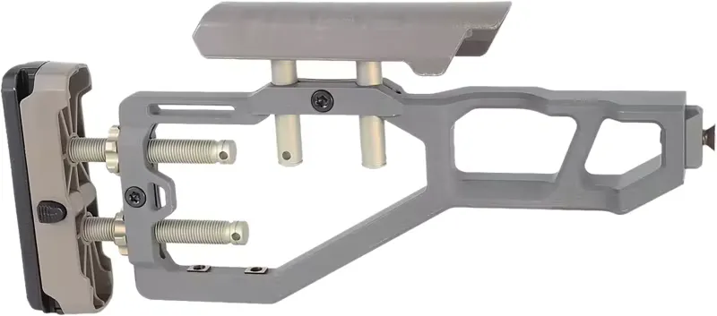 Q LLC ACCFIXSTOCKGRAY Stock Assembly Gray For AR-Platform, 9.6 oz - Stock & Brace for AR-15, vista 1