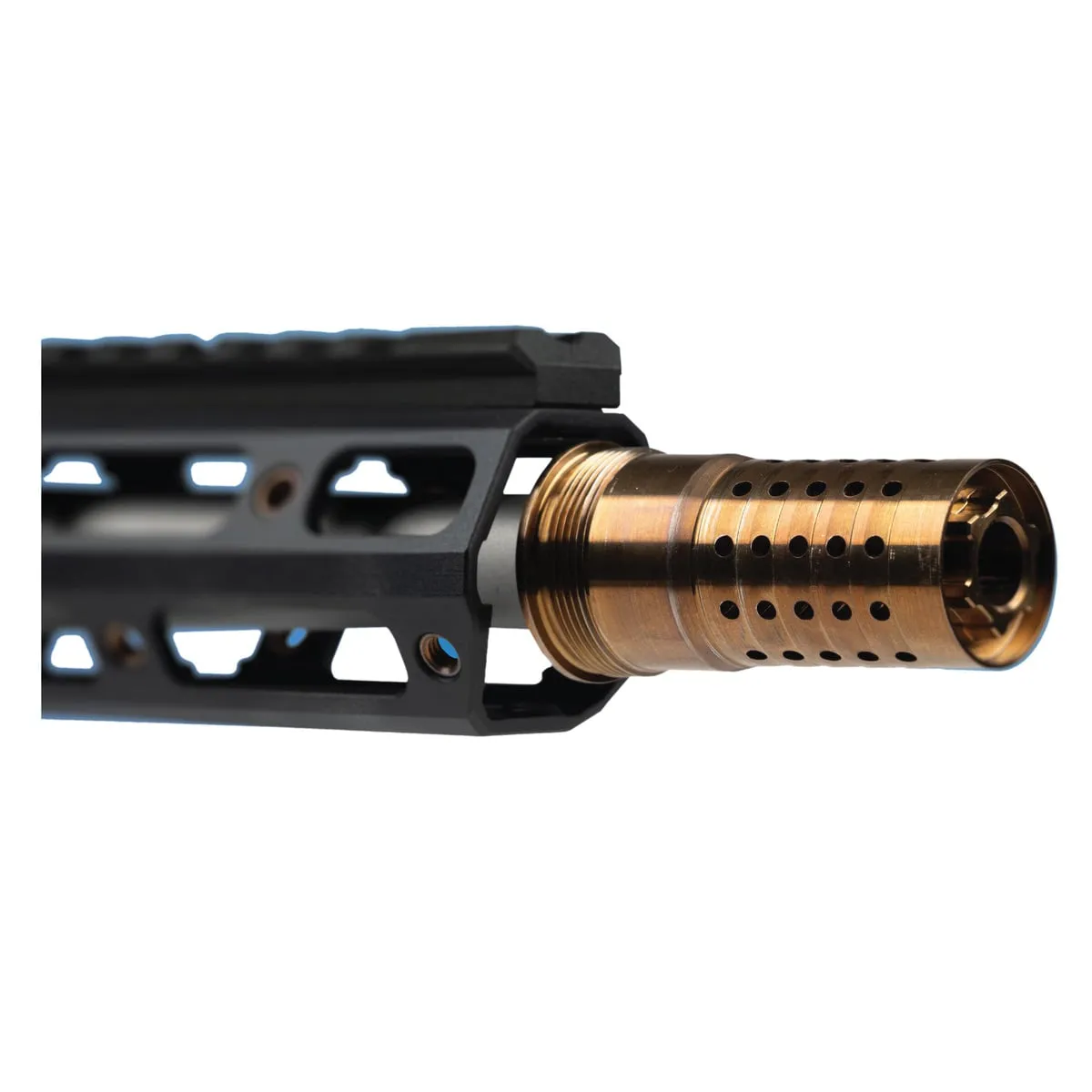 Q LLC Cherry Bomb Muzzle Brake 5/8-28, Stainless - Muzzle Device for AR-15, vista 1