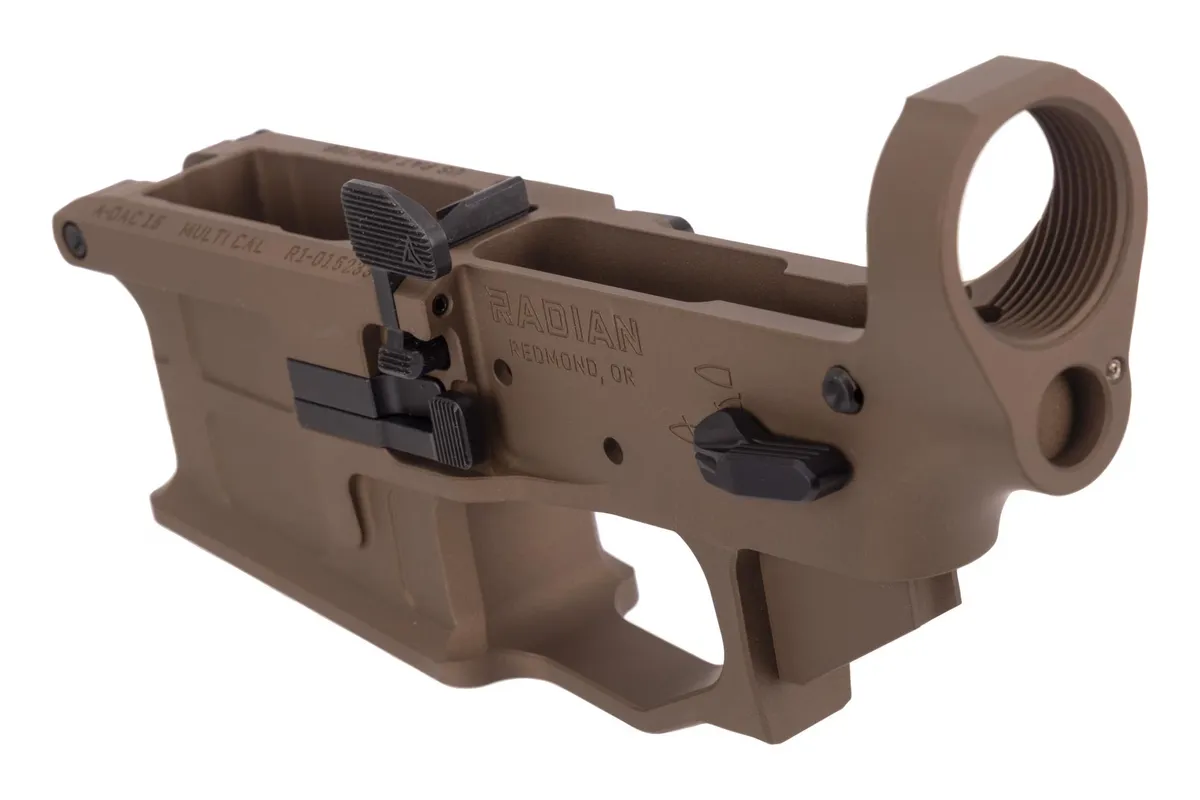 Radian Weapons Radian A-DAC 15 Stripped Lower Receiver, Brown - R0389 - Lower Receiver for AR-15 - view 3
