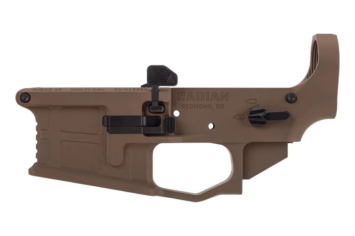 Radian Weapons Radian A-DAC 15 Stripped Lower Receiver, Brown - R0389 - Lower Receiver for AR-15 - view 4