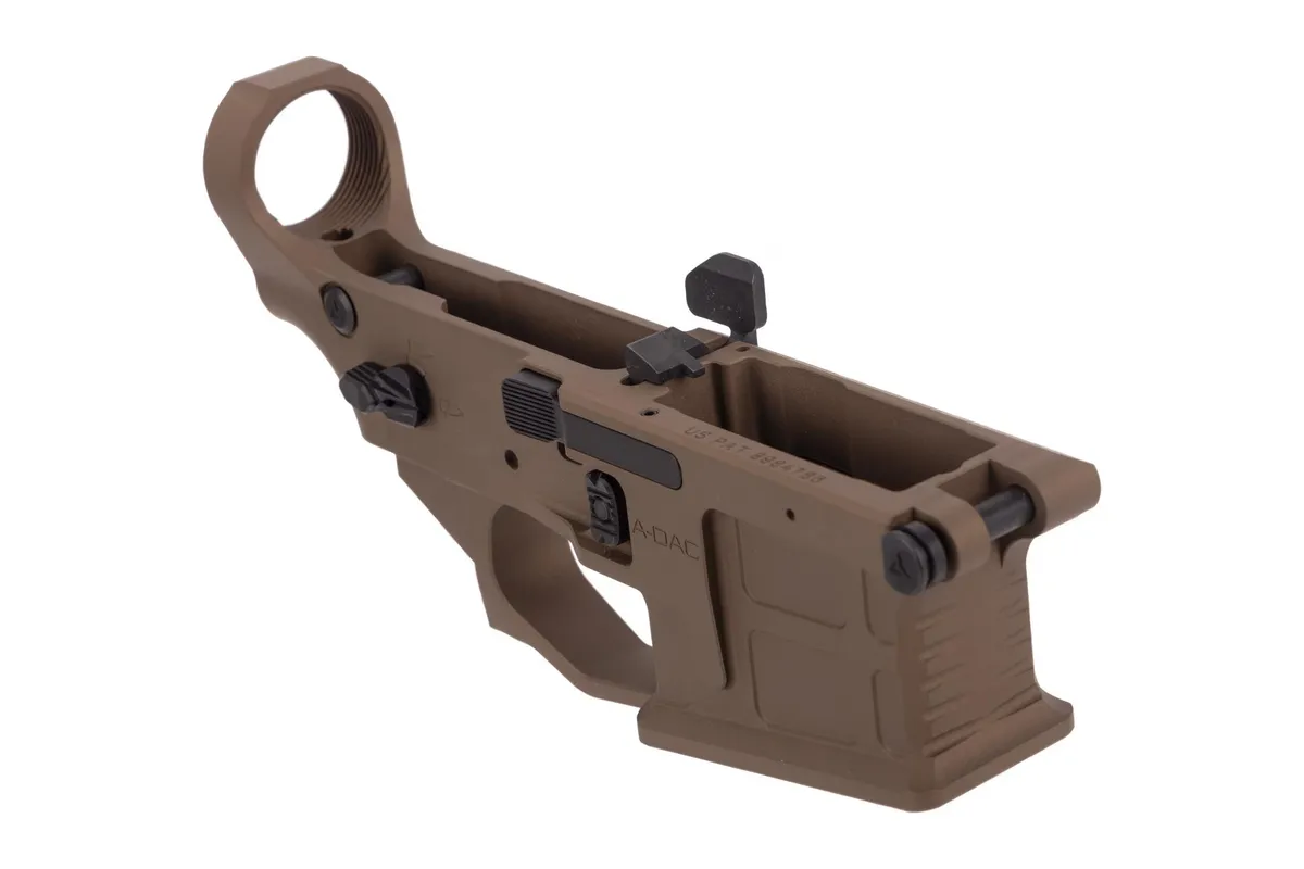 Radian Weapons Radian A-DAC 15 Stripped Lower Receiver, Brown - R0389 - Lower Receiver for AR-15 - view 1