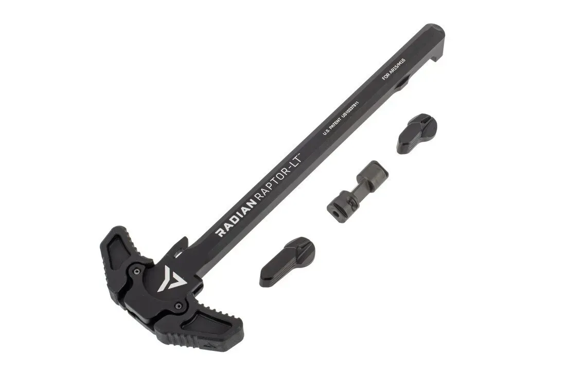 Radian Raptor Lt Charging Handle - Talon Safety Selector Combo - Black - Charging Handle for AR-15 - view 1