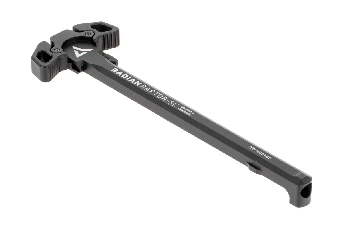 Radian Raptor Slim Line Ambidextrous Ar-15 Charging Handle - Black - Charging Handle for AR-15, vista 1