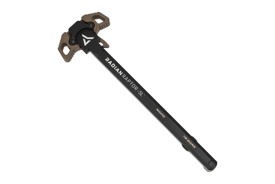 Radian Raptor Slim Line Ambidextrous Ar-15 Charging Handle - Radian Brown - Charging Handle for AR-15 - view 1