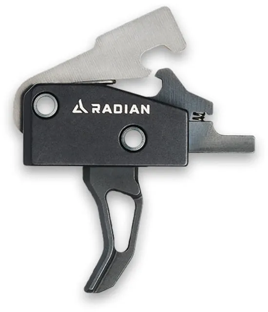 Radian Weapons AR15 Vertex Trigger CBX Curved 3.5-4lb Black - Trigger for AR-15, vista 1