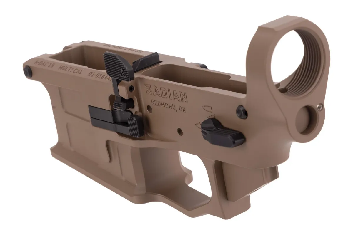 Radian Weapons A-DAC Ambidextrous Stripped AR-15 Lower Receiver - FDE - Lower Receiver for AR-15 - view 3
