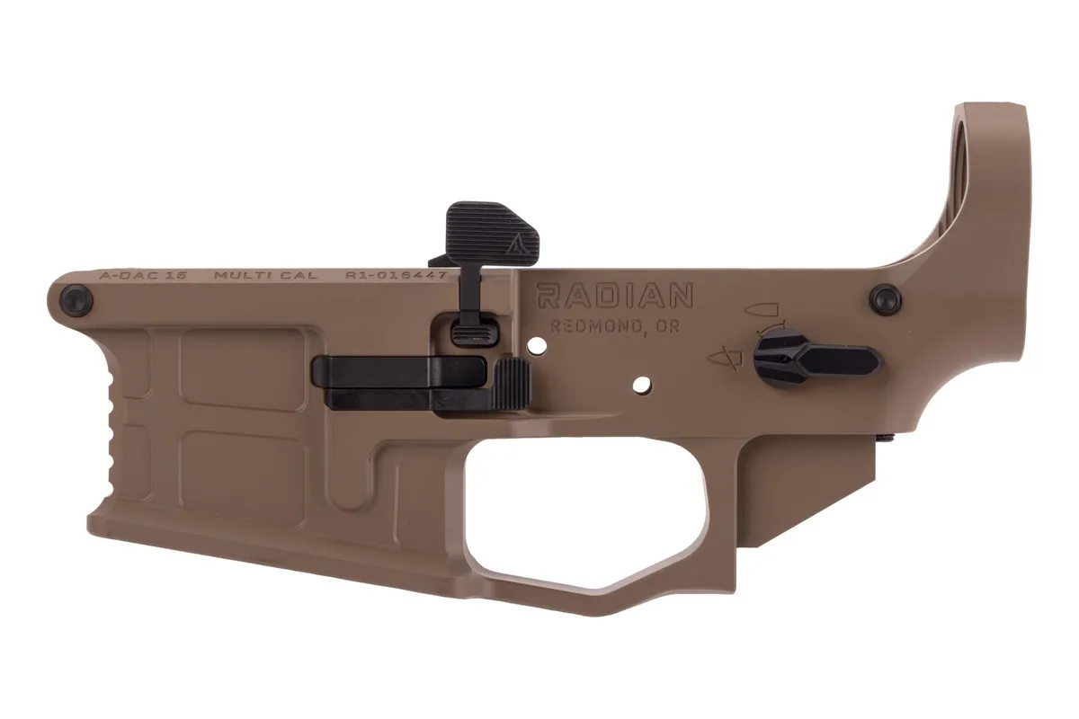 Radian Weapons A-DAC Ambidextrous Stripped AR-15 Lower Receiver - FDE - Lower Receiver for AR-15 - view 4