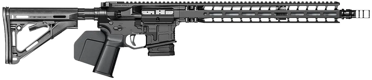 Radian Weapons CA Compliant Model 1 .223 Wylde 16" Semi-Auto Rifle, Black - Complete Rifle, vista 1