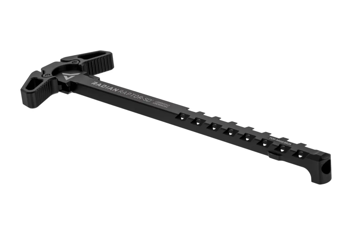 Radian Weapons Raptor-SD Ambidextrous AR-10/SR-25 Charging Handle, Black - R0012 - Charging Handle for AR-15 - view 1
