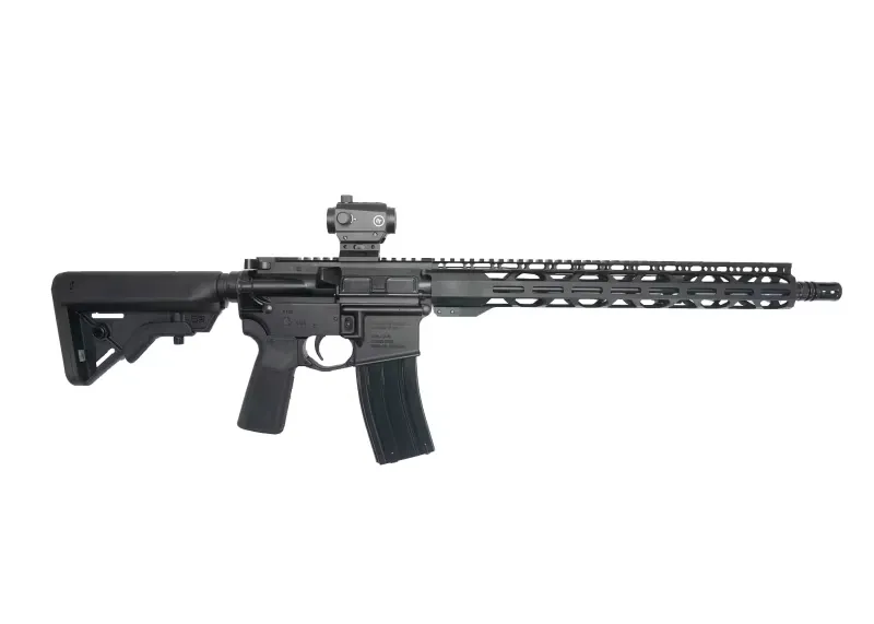 Radical Firearms, AR-15 Rifle 5.56 Nato, 16" Socom Profile Barrel, RPR Free Float Rail, 30 Rd Mag, B5 Bravo Stock, Shooters Pkg W/ Crimson Trace Optic - Complete Rifle - view 1