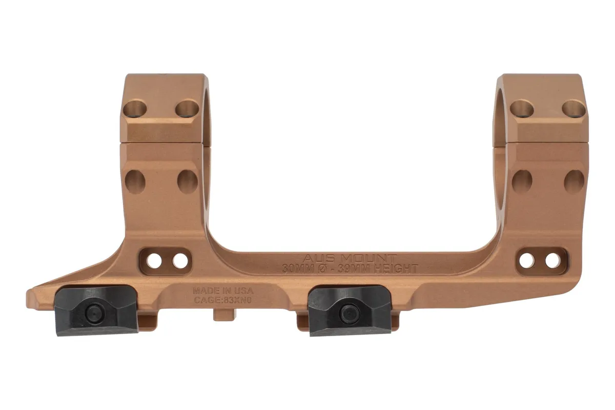 Reptilia AUS Mount, 30mm, Flat Dark Earth Anodized Finish, 1.54" Bore Height - Optic Mount - view 2