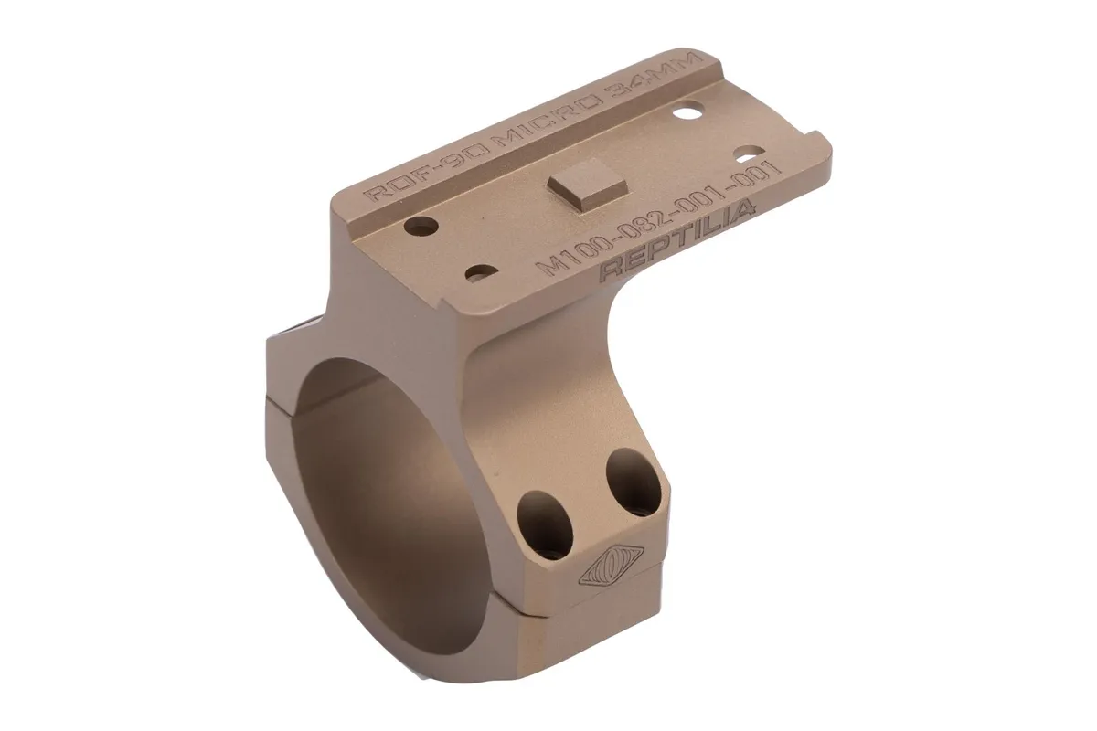 Reptilia Corp ROF-SAR 34mm Red Dot Mount for Aimpoint Micro - FDE - Optic Mount, vista 1