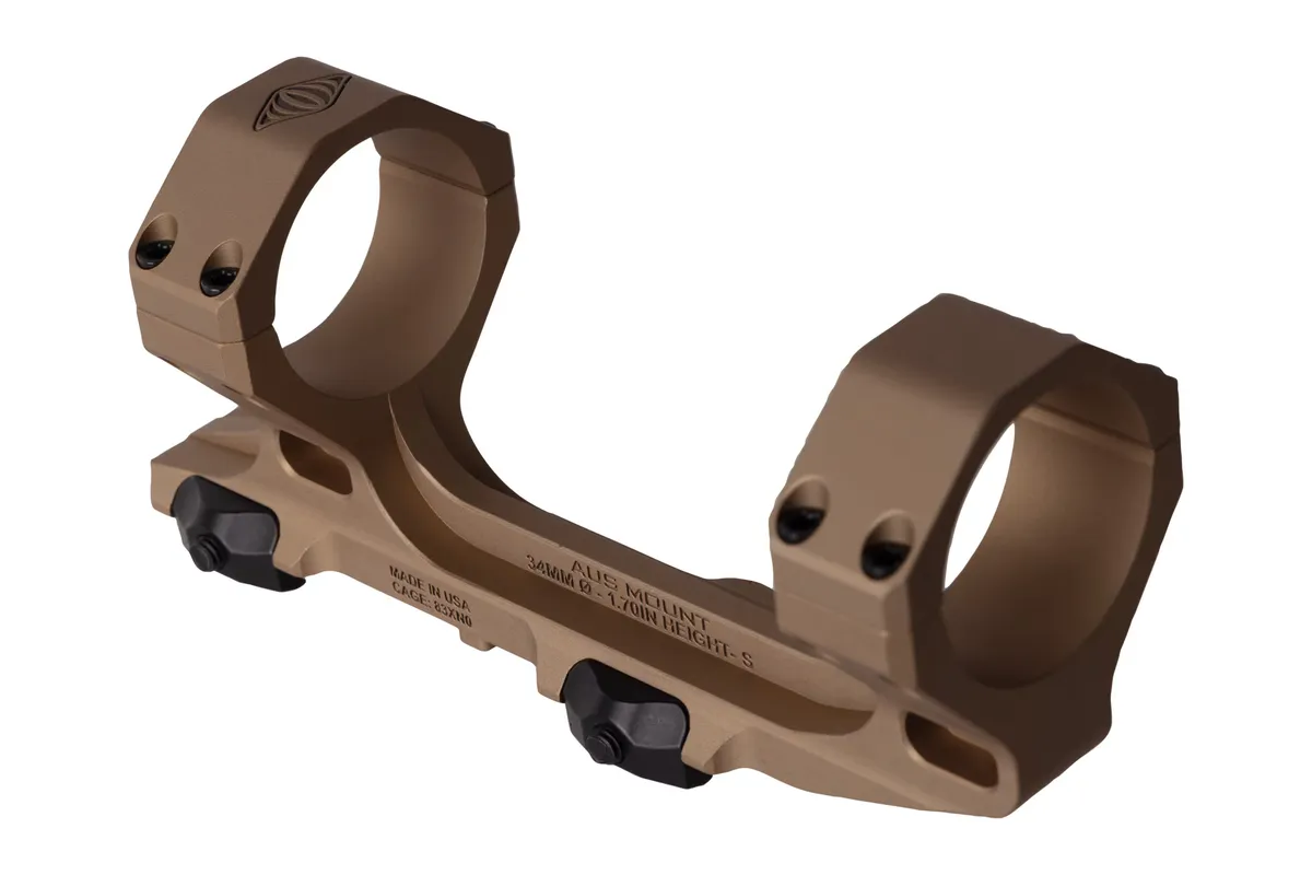Reptilia LLC AUS 1-Piece Scope Mount 34mm Tube 1.70" - Reliable Mil-Std 1913 Picatinny Rail Scope Mount - 100-241 - Optic Mount - view 1
